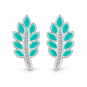 Orecchini a Perno a Forma di Foglia per Donne, Design Botanico, Accessori per Orecchie da Indossare Quotidianamente - Product Image 1