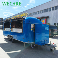Wecare Mobile bar BBQ Remorques Food Truck Restauration Café Entièrement Équipé avec Cuisine Complète