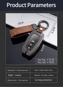 Custom LOGO Zinc Alloy <strong>Car</strong> <strong>Key</strong> <strong>Fob</strong> case Cover for <strong>Toyota</strong> Auris Corolla Avensis Verso Yaris Aygo Camry RAV4 Forturner <strong>Hilux</strong> - Product Image 6