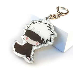 Wholesale Direct Sales High Quality Transparent Colored Acrylic Keychain Plastic Material with Good Product Quality