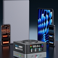Cargador de Escritorio GaN de 200w - Carga Rápida Inteligente, Alta Potencia, Multi-puerto, Universal para Teléfonos y Tabletas