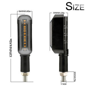 Luz LED para intermitente de motocicleta, accesorios para automóviles, 12V, Color blanco y amarillo - Product Image 2