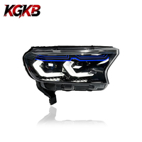 Feux avant de voiture KGKB pour Ford Everest Ranger 2016-2020, phares LED améliorés, ensemble de phares avec lentille de projecteur, accessoires