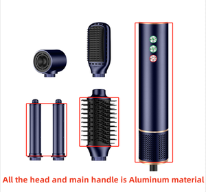 Sèche-cheveux ionique haute vitesse 5-en-1 multi-usages pour salon, brosse lissante, peigne, fer à boucler, outils de coiffure - Product Image 2