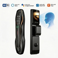Serrure de porte intelligente avec carte, contrôle à distance par application, Wi-Fi Tuya, biométrique, électronique, empreinte digitale et mot de passe