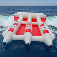 Bateau à eau jeu de sport poisson volant gonflable hermétique remorquable volant tube de raie manta à vendre poisson à mouche gonflable bateau banane
