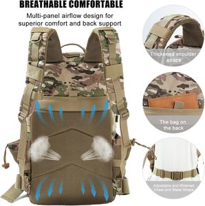 <b>Camo</b> 50L Mens Daypack 15.6 Inch Laptop <b>Rucksack</b> Molle Hydration Outdoor Trekking Hunting Fishing Cycling Travel Tactical Bag - Product Image 4