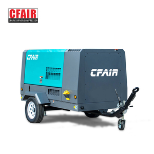 Máy nén khí trục vít di động chạy bằng DIESEL 390 CFM 10 bar để phun cát - Product Image 3