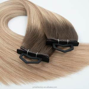 ผมต่อแบบขายส่ง Butterfly Weft ไฮไลท์ผมแท้จัดเรียงเกล็ดผมอย่างดี พร้อม Double Weft Genius Hole Weft - Product Image 2