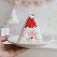 Weihnachtsmann-Kerzen Großhandel Handgemachte Weihnachtsgeschenk-Kuchenkerzen aus Vollraffiniertem Paraffin zur Heimdekoration