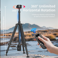 Tripod Elektrik Satu Sumbu Mini Ringan Profesional RTP500 Aluminium, Dapat Dikendalikan Jarak Jauh 360 Horizontal, Laris Terjual