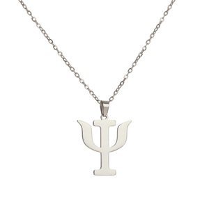 Collana con Ciondolo Trendy Dina, Nuovo <span class=keywords><strong>Simbolo</strong></span> Creativo di Psicologia, Placcata in Oro, Catena a Serpente in Acciaio Inossidabile, Accessori per Donna - Product Image 6