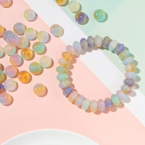 Perles d'abaque en résine œil de chat, 10 mm, rondes, en vrac, pour la fabrication de colliers, composants de bijoux - Product Image 1