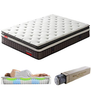 bedroom furniture roll up pocket spring mattress best sell mattress modern hotel bed pocket coil spring mattress and bed set