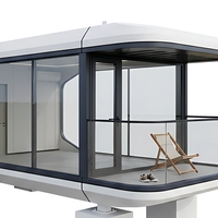 Expédition rapide, maison préfabriquée, capsule spatiale avec salle de bain intérieure, villa mobile préfabriquée de 40 pieds, maison capsule spatiale, commande urgente