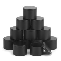 Auf Lager Großhandel Weiße Runde Zweiteilige Stretch-Matte Vierfarbig Bedruckte Versiegelte Duftkerzen Geschenk- & Bastel-Blechdose 4OZ