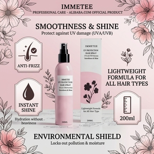<span class=keywords><strong>Spray</strong></span> capillaire à protection UV longue durée, protection professionnelle UVA et UVB, brume lissante et brillante pour tous types de <span class=keywords><strong>cheveux</strong></span>, 200 ml - Product Image 2