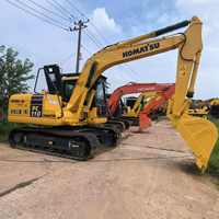 Prix bon marché 10 tonnes Komatsu PC110 pelle mécanique pelle d'occasion originale 2023 modèle bonne condition moteur pompe
