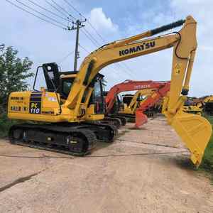 Дешевая цена, 10-тонная Механическая лопата Komatsu PC110, оригинальный подержанная модель 2023 экскаватора, хорошее состояние двигателя, моторный насос - Product Image 2