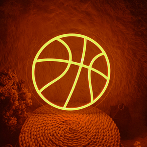 Glowing Basketball Neon Decor LED Neon <b>Signs</b> for Home Office Shops Mall Hotels Companies-Touch Control Wedding & Bar Decor - Product Image 2