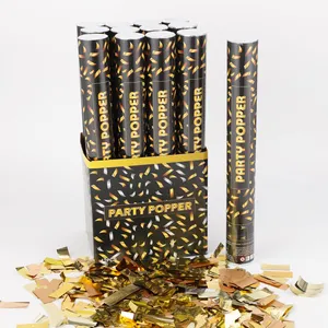 MU Party atmosphere supplies Fast Dispatch Confetti Cannon Biodegradable Gold Confetti Party Popper Handheld Confetti Shooter