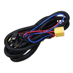 12V 40A 80A LED kit cablaggio faro presa in ceramica <span class=keywords><strong>H4</strong></span> HID relè faro luminosità enhancer cablaggio parti del cablaggio auto - Product Image 2