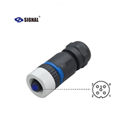 Connecteur circulaire M12 étanche IP67, 3 à 8 broches, droit ou coudé, en plastique, pour capteur et robot, de l'usine source