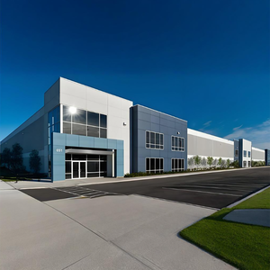 Hiện đại công nghiệp đúc sẵn Kết Cấu Thép Ánh sáng-trọng lượng kim loại kho văn phòng xây dựng trung tâm nhà để xe nhà kho siêu thị - Product Image 4