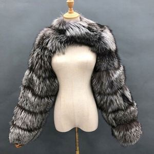 Nuova Tendenza: Cappotto di Lusso in Finta Pelliccia di Volpe, Slim Fit, Lungo, Rosa, Rosso, Blu, Giacca Corta in Finta Pelliccia per Donna - Product Image 1
