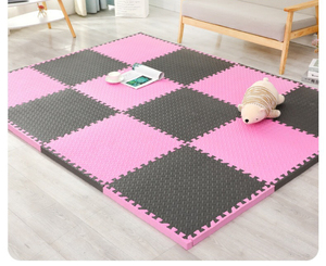 Bé bọt chơi Mat mềm & an toàn EVA bọt thảm sàn vuông rắn màu trẻ em bọt Câu Đố chơi Mat cho playpen - Product Image 2