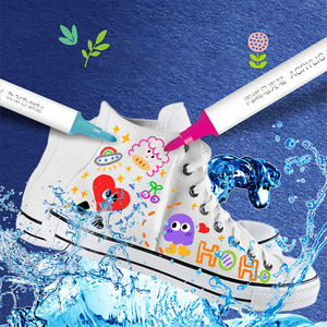 Ensemble de stylos marqueurs acryliques permanents à base d'eau NOVISON personnalisés avec 36 couleurs, pointe de 2-3 mm pour roche, bois, céramique et tissu - Product Image 3