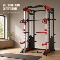 Machine Smith multifonctionnelle, appareil d'entraînement fonctionnel, équipement de musculation à câbles croisés pour salle de sport à domicile et usage commercial