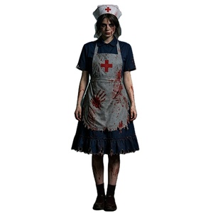 Disfraz de Payaso Artista Mímico para Mujer, Top de Manga Larga a Rayas, Falda con Volantes, Sombrero Boina, Bufanda para el Cuello, Guantes para Fiesta de Disfraces - Product Image 1