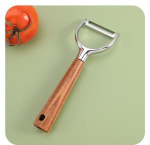 Couteau d'office <span class=keywords><strong>à</strong></span> manche en <span class=keywords><strong>bois</strong></span> en acier inoxydable multi-fonctionnel ménage fruits légumes Melon pomme de terre éplucher et <span class=keywords><strong>râpe</strong></span> - Product Image 5