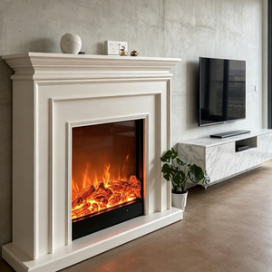 Chimenea Eléctrica Noble con Pantalla LCD, Llama Ultra Realista, Calefacción Segura y Eficiente para Club, Hogar, Hotel, Decoración de Villa - Product Image 3