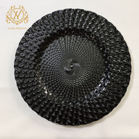 Assiette décorative européenne et américaine, style INS, noir rétro, set de table, luxe léger, rétro, mariage, plateau rond pour la restauration occidentale, usage domestique