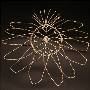 Diseñador mujeres niñas novia exótica <span class=keywords><strong>Cleopatra</strong></span> con cuentas danza del vientre cabeza sombrero accesorio para el cabello tocado para fiesta boda mostrando - Product Image 3