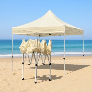 Tente Pop-Up Portable 5m x 3m Imperméable et Coupe-Vent avec Structure en Fer Pliante pour Événements Extérieurs, Salons Commerciaux, Plage et <span class=keywords><strong>Terrasse</strong></span> - Product Image 1