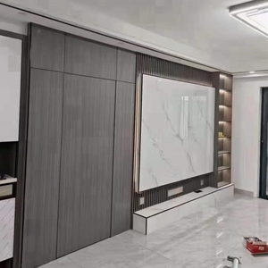 แผ่นผนังตกแต่งไม้คอมโพสิตน้ำหนักเบา ติดตั้งง่าย คุณภาพพรีเมียม สำหรับการปรับปรุงภายในอาคาร ขายส่ง - Product Image 2