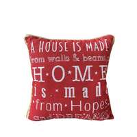 Housse de coussin de Noël en jacquard tissé magnifique - Amovible et lavable