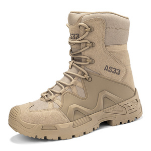 Bottes Tactiques Respirantes Grande Taille Montantes pour l'Entraînement en Extérieur, Bottes <span class=keywords><strong>de</strong></span> Combat Désert pour Forces Spéciales et Randonnée - Product Image 3