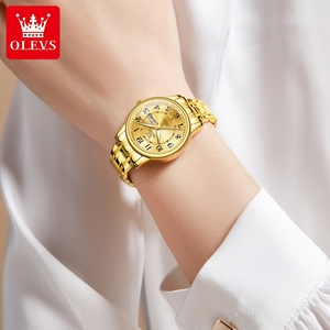 OLEVS 2891 Ventas calientes OEM reloj de pulsera OEM reloj personalizado Dial digital oro inoxidable lujo mujer deportes reloj de cuarzo - Product Image 2