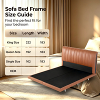 WINMAX Modernes Luxus-Bett aus Echtem Leder, Gepolstert, Komfortabel, King- und Queen-Size, Modular für Zuhause und Hotel V446, 1 Jahr Garantie