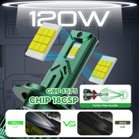 Phares LED RCJ R13 à forte luminosité 12000LM, ampoules LED de voiture H1 H3 H4 H7 H11 en aluminium, température de couleur 6000K, état neuf