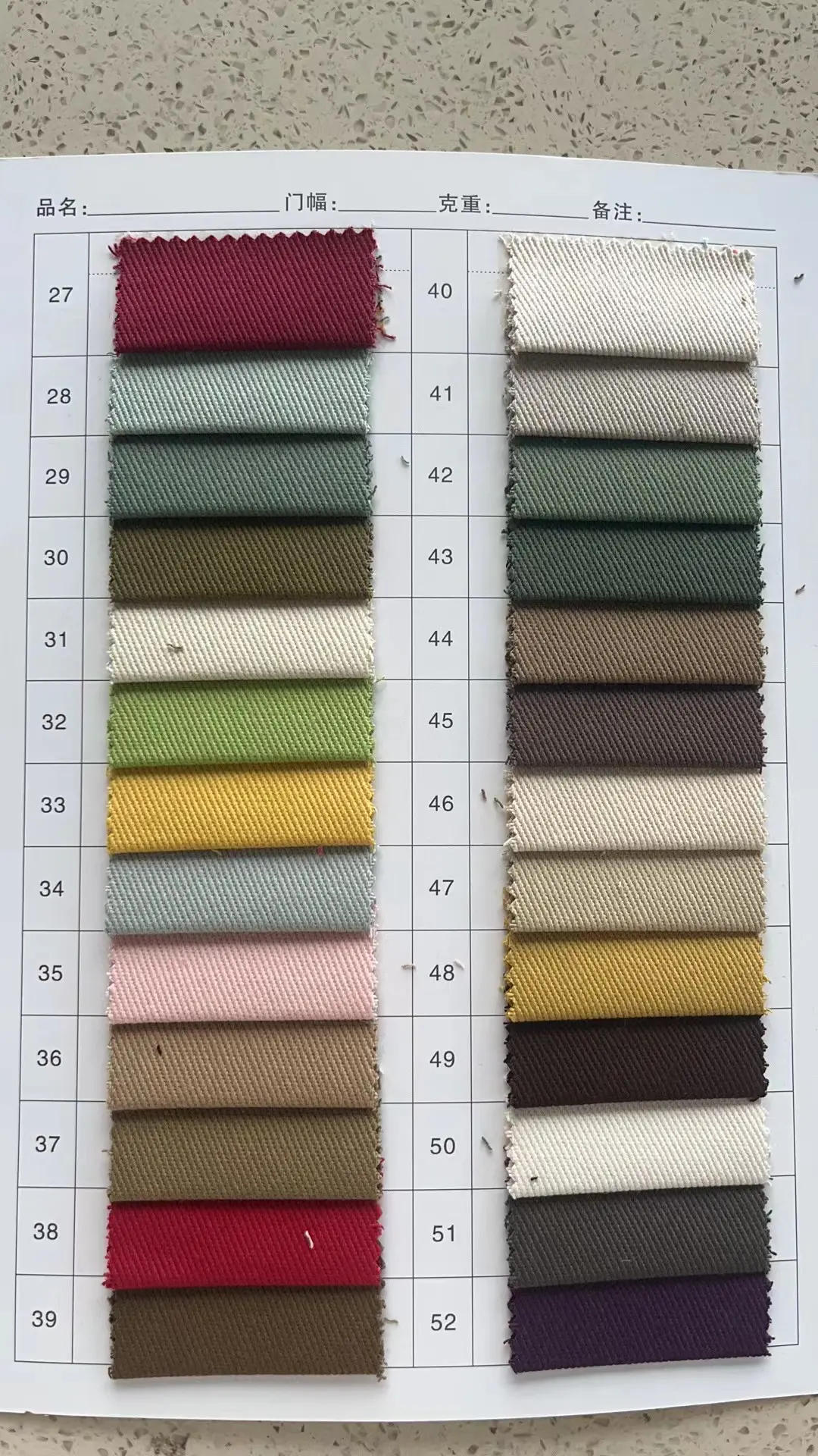 IN magazzino 100% C 10oz Twill tessuto di tela di cotone 260gsm tessuto di tela d'anatra per tessuti per la casa, borse di tela, scarpe di tela