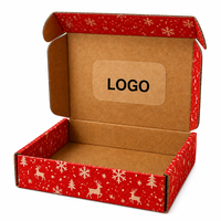 Boîte d'expédition en carton ondulé kraft écologique avec logo personnalisé, boîte d'expédition en carton recyclable, emballage en papier, boîtes cadeaux pour abonnement
