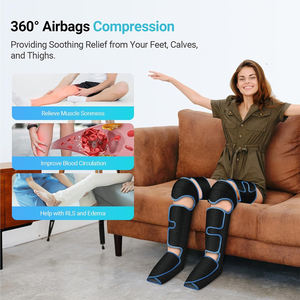 Leg Massager with Heat and Air Compression Air Wave Pressure Boots Foot <strong>Recovery</strong> Boot Set for Blood Circulation &amp; Relaxation - Product Image 2