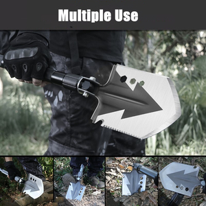 Pala pieghevole multifunzione attrezzi da giardino pala tattica campeggio difesa strumenti di sopravvivenza vanga attrezzatura per auto pala - Product Image 3