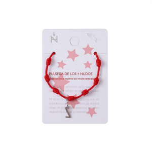 Braccialetto a Sette Nodi Z in Acciaio Inossidabile Rosso, Amuleto di Protezione Fatto a Mano, Unisex, per Cerimonie Religiose - Product Image 2