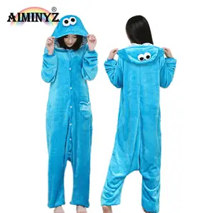 AIMINYZ Vente en gros Adulte Cartoon Design spécial Loose Long Sleeve Flanelle Winter Warm Onesie Pyjamas Leisure Child Pyjamas